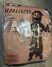 Spooktacular Creations Scarecrow Kids Childrens Costumes Halloween size 5-7 New