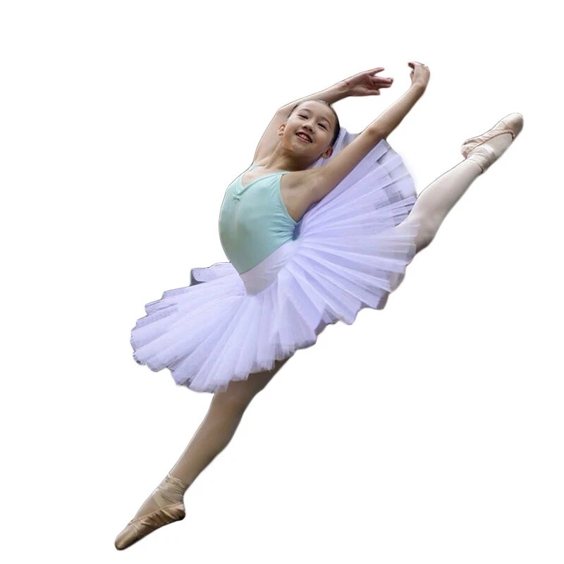 Lady Girl Black White Dance Ballet Practise Pancake Plateau Tutu Skirt Dancewear - Image 3 of 4