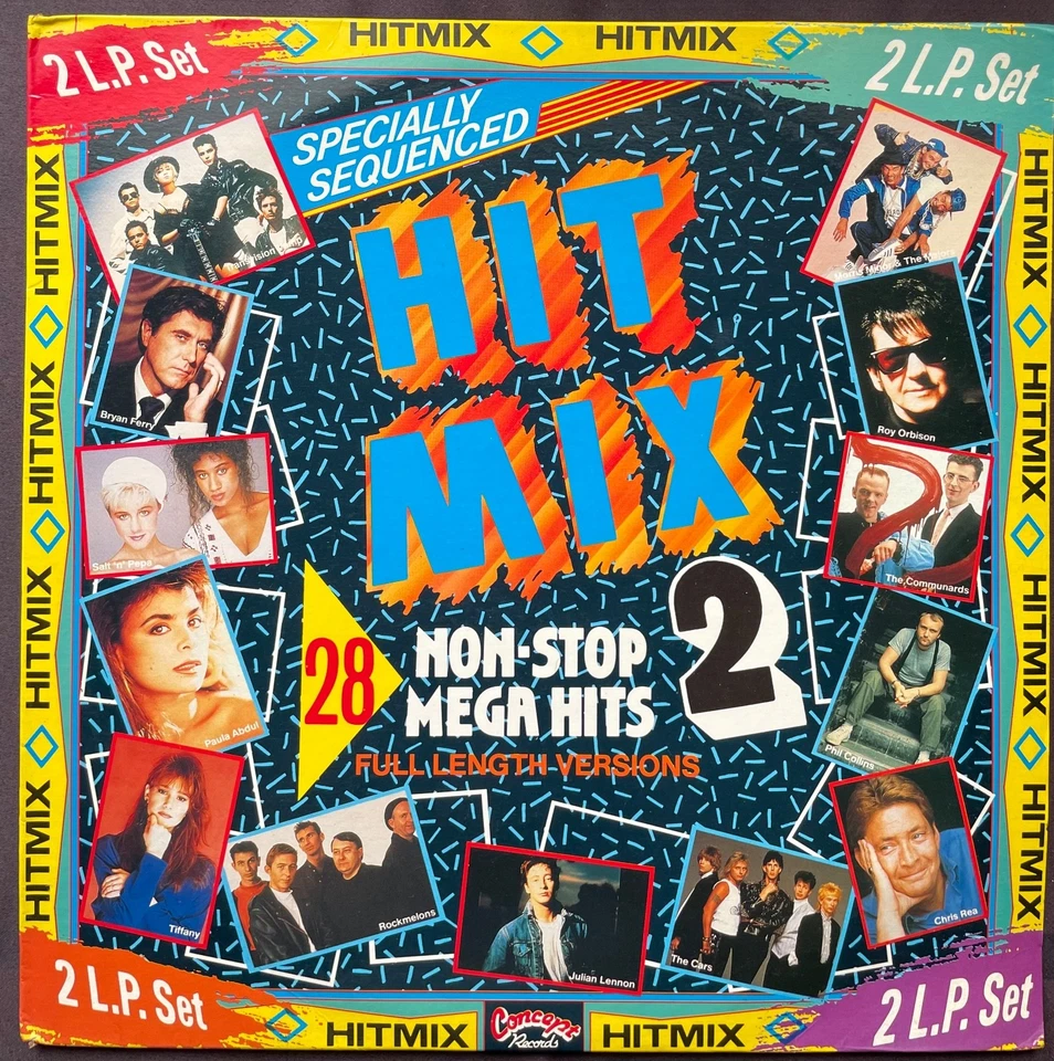 Hit Mix 2 Compilation 2 x 12" Vinyl LP Records 28 Original Hits & Artists - Image 2 of 4