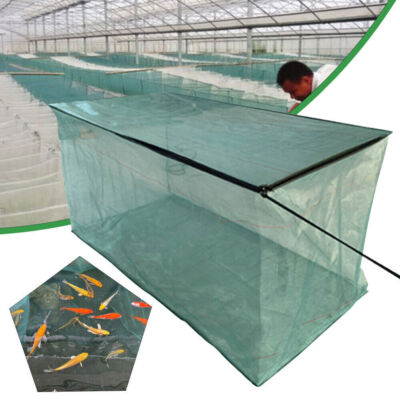 Aquaculture Fish Cast Cage Net Trap Non-toxic Breeding Nest Fishing 2*2*1m USA