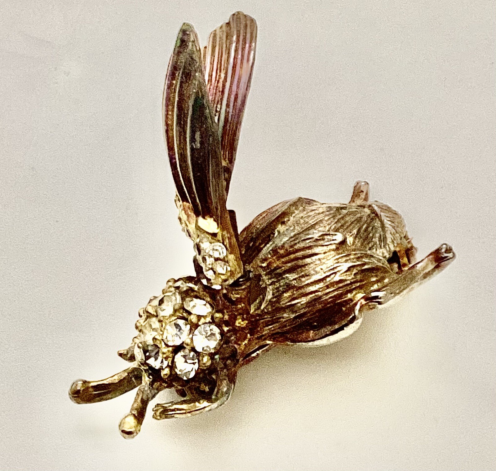 VTG Unsigned HATTIE CARNEGIE Bee Bug TREMBLER Win… - image 4