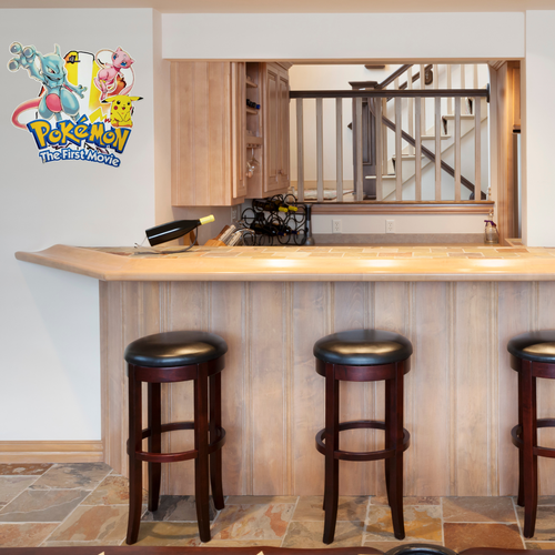 Raro Pokemon La Primera Película Metal Película Póster Letrero Sala de Juegos Bar Garaje Decoración - Imagen 2 de 5