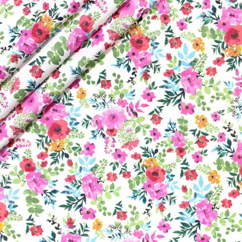 HOJAS DE FLORES, TROPICAL, CUARTO DE GRASA GRANDE, METRO TELA 100% ALGODÓN, ARTESANAL, COSTURA - Imagen 26 de 53