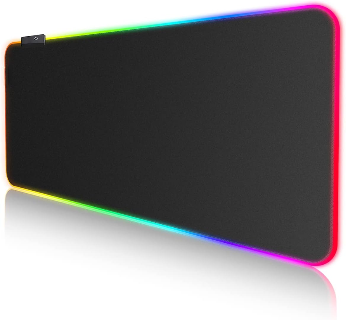 XXL RGB Gaming Mouse Pad with 7 LED Colors 31.5x11.8 Inches-image