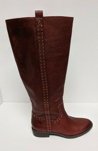 maroon knee boots