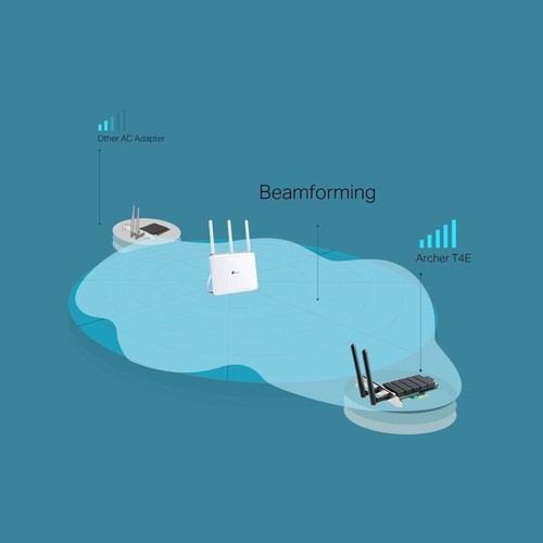 TP-Link Archer T4E WLAN PCIe Netzwerkkarte mit 2x2 MIMO und Beamforming - Bild 5 von 6