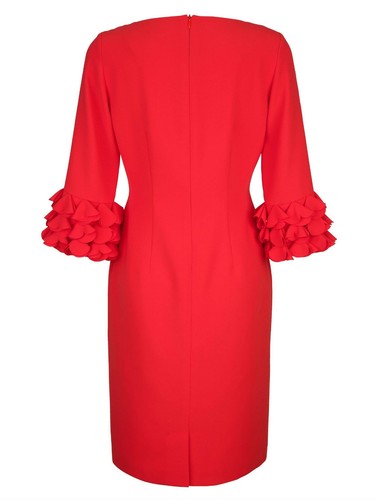Alba Moda Kleid mit eleganten Ärmeln rot Gr. 44 0820586180 - Bild 6 von 6