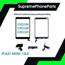Black iPad Mini 1/2 Touch Glass Digitizer Screen Replacement +IC home button UK