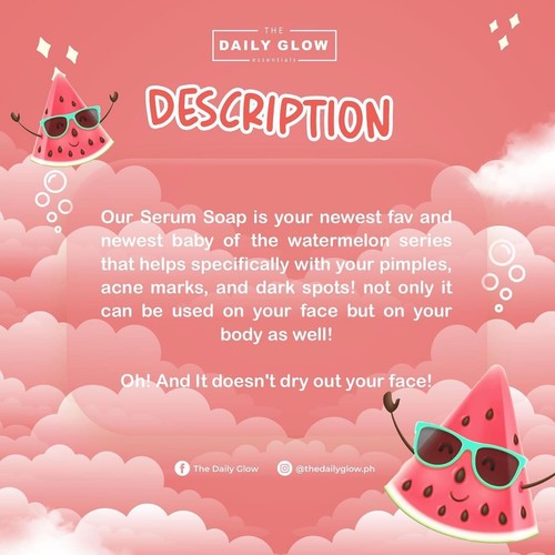 The Daily Glow Watermelon Serum Soap 135g - Picture 7 of 8