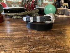 James Reid Ltd Sterling Silver Belt Buckle 1.25  -75  chacon Belt 29-30  