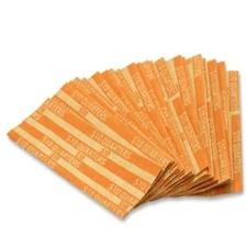 100 Box MMF Industries Pop Open Flat Paper Coin Wrappers New Quarters