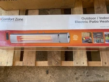 Comfort Zone Outdoor/Indoor Halogen Electric Patio Heater with Remote CZPH20RSL