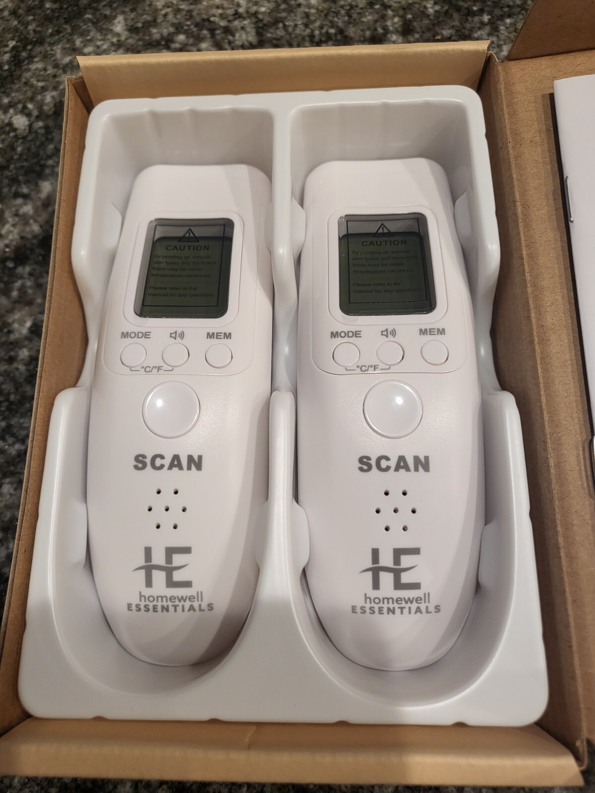 Homewell Essentials NonContact Infrared Thermometers 2 Pack BRAND