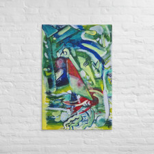 Abstract Wall Art 'Evolution' Print on Canvas, Large 32" x 48" LeBrad ART UK