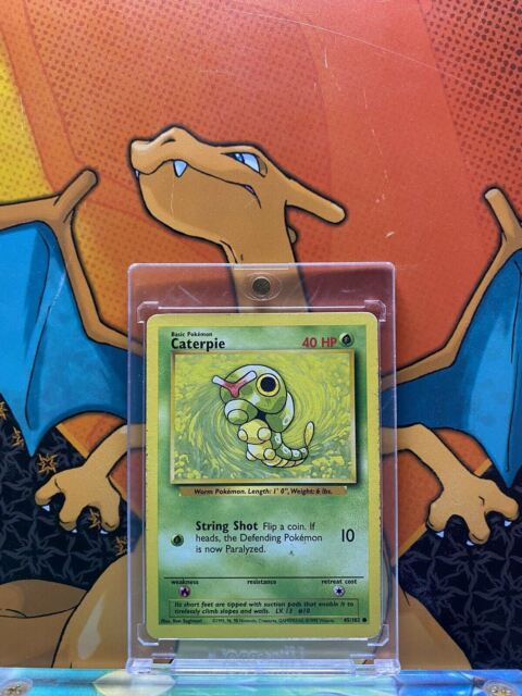 Caterpie Base Set 1999 Unlimited Print EX 45/102 Pokemon Card. Caterpie Base Set 1999 Unlimited Print EX 45/102 Pokemon Card.