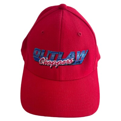 Outlaw Choppers Motorcycle Cao Hat Flexfit 7 3/8 -  8 Medium - XL