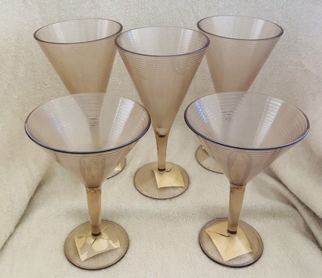 ribbed martini glass