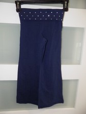 P.S. Aeropostale Navy Blue Yoga Pants W/Gems on top Size 5 Girls NEW
