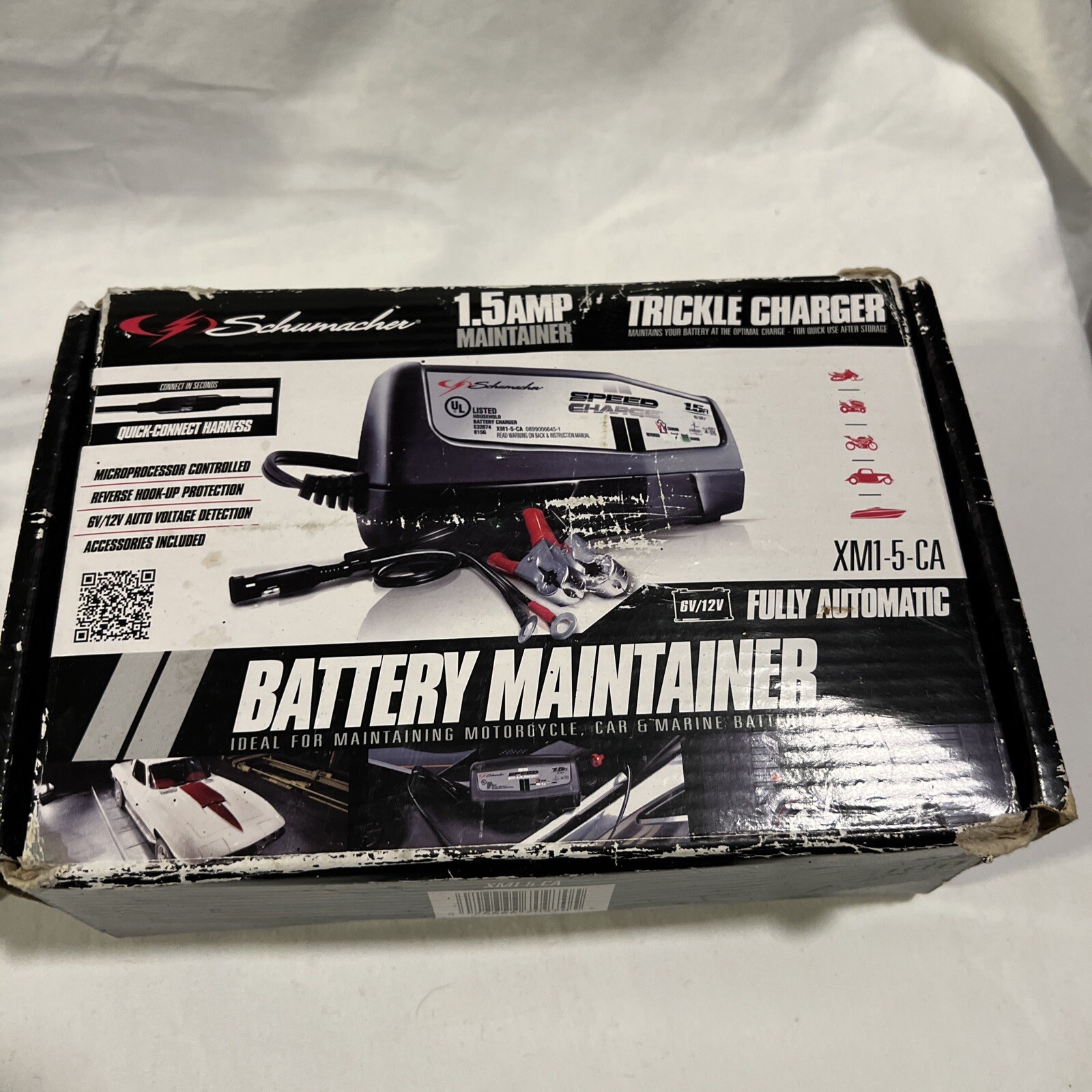 Schumacher Xm15ca 1.5 Amp Trickle Charger Battery Maintainer 6v or