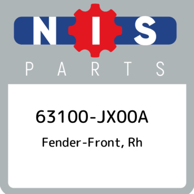 63100-JX00A Nissan Fender-front, rh 63100JX00A, New Genuine OEM