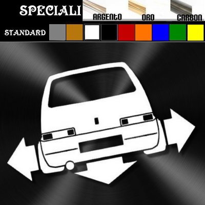 ERREINGE Sticker compatibile per FIAT 500 DOWN OUT DUB JDM TUNING ROSSO Adesivo prespaziato in PVC per Auto Lunotto Finestrino - cm 35
