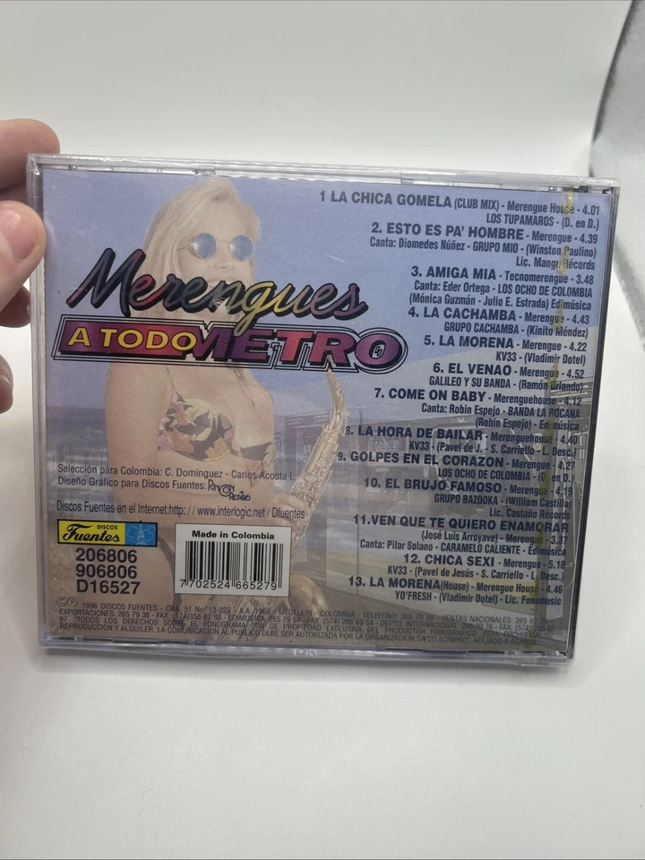 Merengue a Todo Metro - Various Artists - Disco Fuentes Latin-New Sealed[CD] Foto 3 de 3