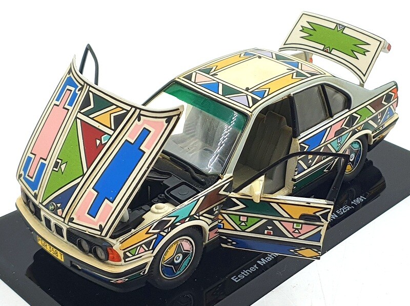 Minichamps Art Cars 1/24 Scale MC231122A Esther Mahlangu BMW 525i 1991