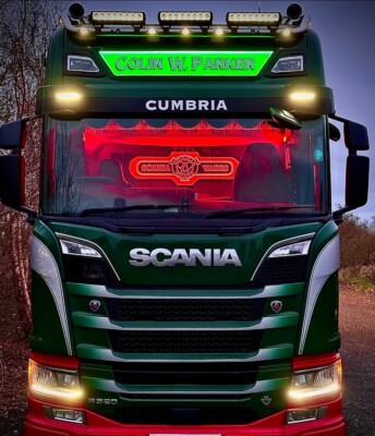 SCANIA CUSTOM LED BOARD 120X 40 cm LEDs KOMMT MIT DIMMER & HALTERUNGEN