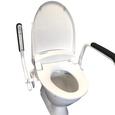 Electric bidet toilet seat elongated with Folding Armrest