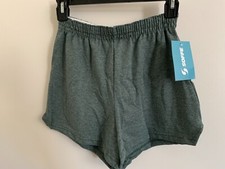 New Women's Juniors Soffe Athletic Dance Cheer Shorts Moss Heather Small S
