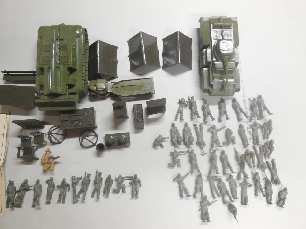 当季大流行 Center Training Army Marx Play 1950's Box Original W/' Set その他