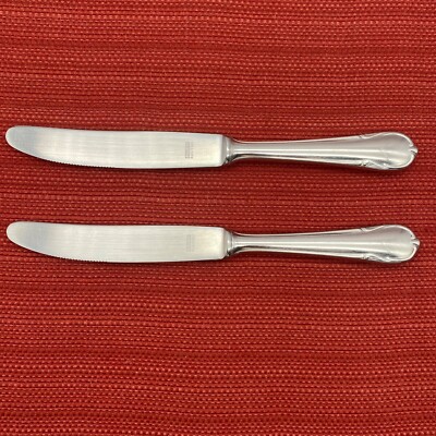 Set/2 Vintage AUERHAHN ROSTFREI Stainless Dinner Knife GERMANY Ultrasil Flatware