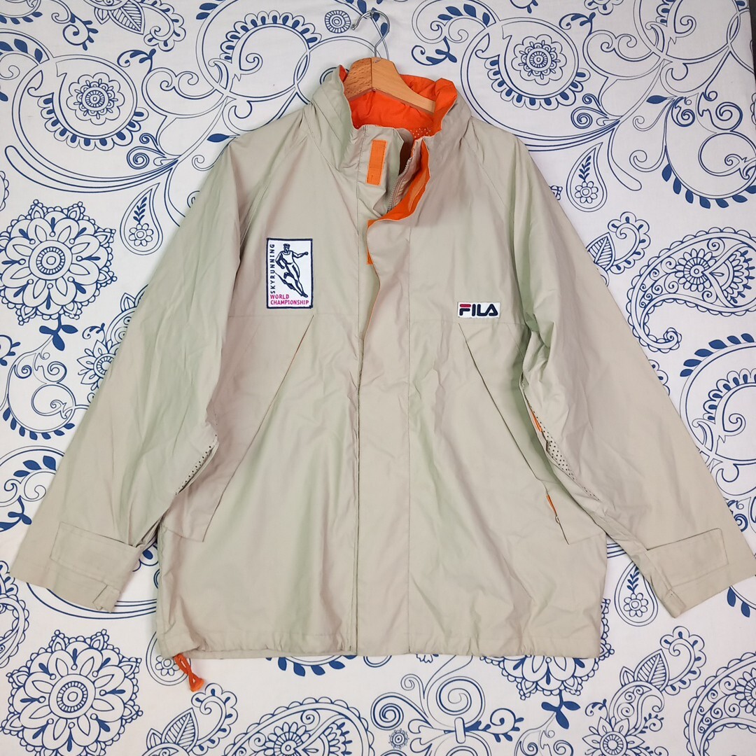 FILA SKYRUNNING WORLD CHAMPIONSHIPS VINTAGE JACKET WATERPROOF IMPERMEABILE TG 48