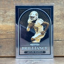 2022 Panini Prizm Football Brilliance Jaylen Waddle Miami Dolphins B-12 Card
