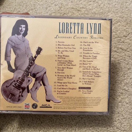 The Country Music Hall Of Fame Presents LORETTA LYNN (CD, 1990 Time Life) - Picture 2 of 2