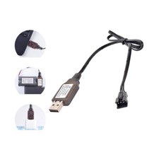 USB Battery Charger 7.4V 3 Pin with SM-3P Plug Connector 500MA Charging Cable