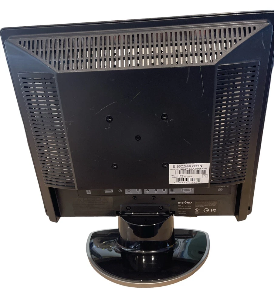 15" Insignia 720p LCD HD TV Monitor ONLY NS-LCD15-NOT WORKING PARTS/repair - Image 4 of 4