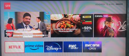 STB7V TV 4K SFR (New) Decoder + Remote Control + Power Supply + uSD + HDMI + RJ45 - Picture 16 of 16