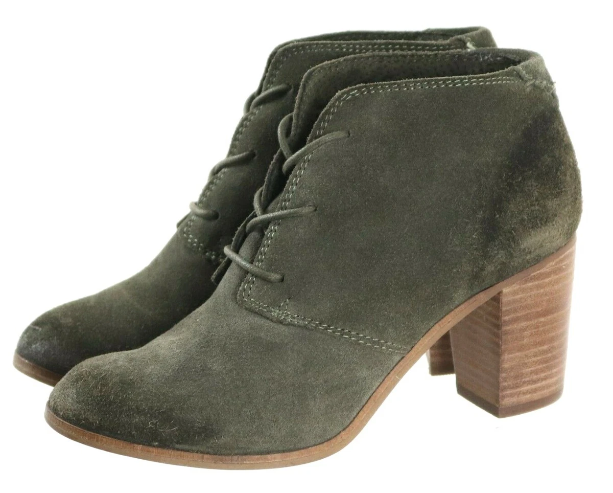 Toms olive hot sale green booties