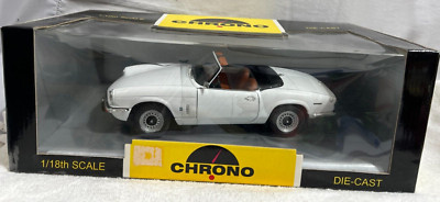 Chrono Die-Cast 1/18th Scale Triumph Spitfire Open Convertible 1970 White New