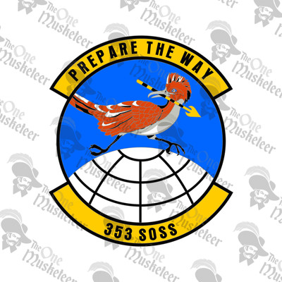 353D SPECIAL OPS SUPPORT SQ Emblem- DECAL, QUALITY 3M VINYL