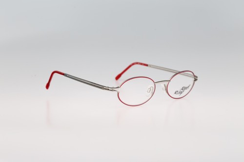 Robert Rudger 1620 163 92, Vintage 90s red and silver oval eyeglasses frames NOS - Picture 2 of 10