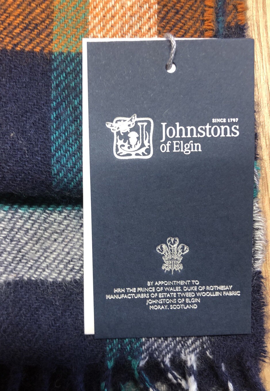 johnstons of elgin scarf Brand New with Tags Cashmere & Wool eBay