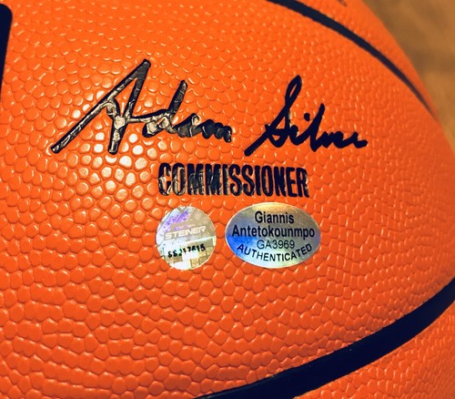 Giannis Antetokounmpo & Kristaps Porzingis Signed NBA Autograph Basketball (JSA) - 第 5/12 張圖片