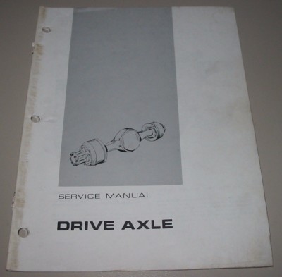Service Manual Caterpillar Gabelstapler Drive Axle Wartungsanleitung Stand 1972