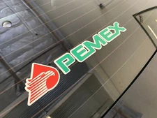 Pemex Mexico Gas Station Window Vinyl Decal Sticker