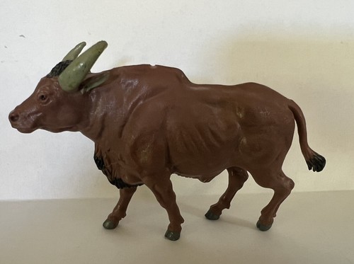 Juguete animal Gaur indio Inglaterra #1321 pintado vintage 54 mm Britains Ltd 1979 Inglaterra #1321 - Imagen 5 de 15
