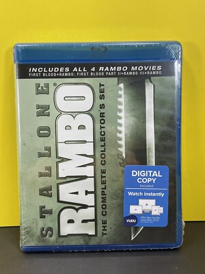 Rambo: The Complete Collector's Set (Blue ray) 4 rambo movies New Sealed