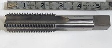 1"-8 HSS 4 Flute Bright Finish H4, Bottoming Hand Tap Western Used Very Good