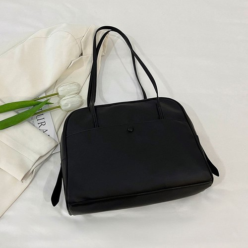 PU Leather Women's Shoulder Bag Large Capacity Commuting Bag - Picture 3 of 16